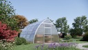 Rastlinjak Strelka3 (Sungrow 2026): zunanji videz z aluminijastim celom