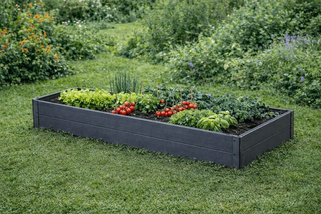 Dvignjena gredica plastična Woodlook slika 4