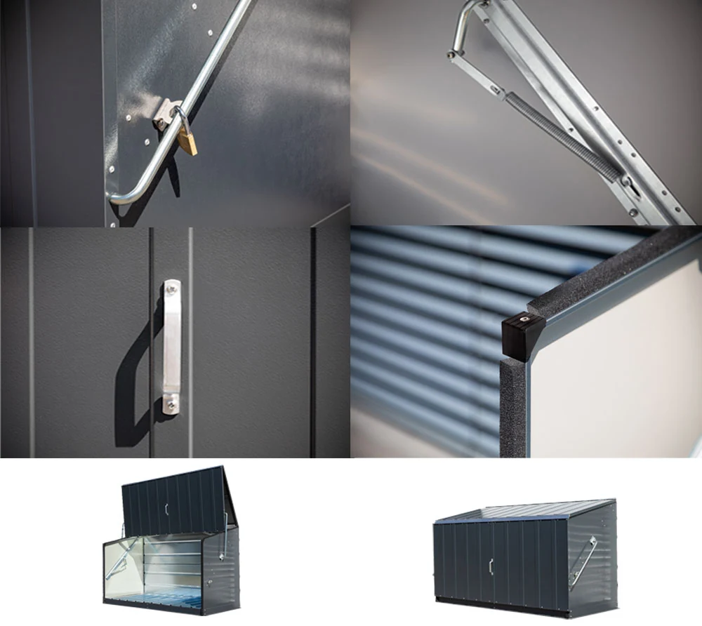 Trimetals kovinska garaža za kolesa Storeguard 8
