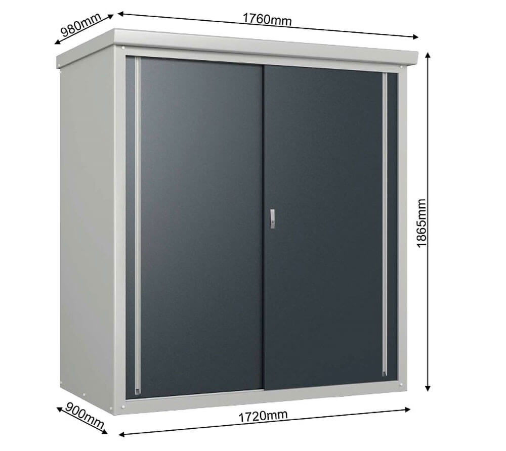 Trimetals kovinska vrtna omara Guardian D63 7