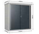 Trimetals kovinska vrtna omara Guardian D63 7