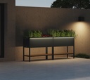 Herstera Garden kovinska visoka greda Deco z LED osvetlitvijo 9