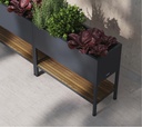 Herstera Garden kovinska visoka greda Deco z LED osvetlitvijo 10