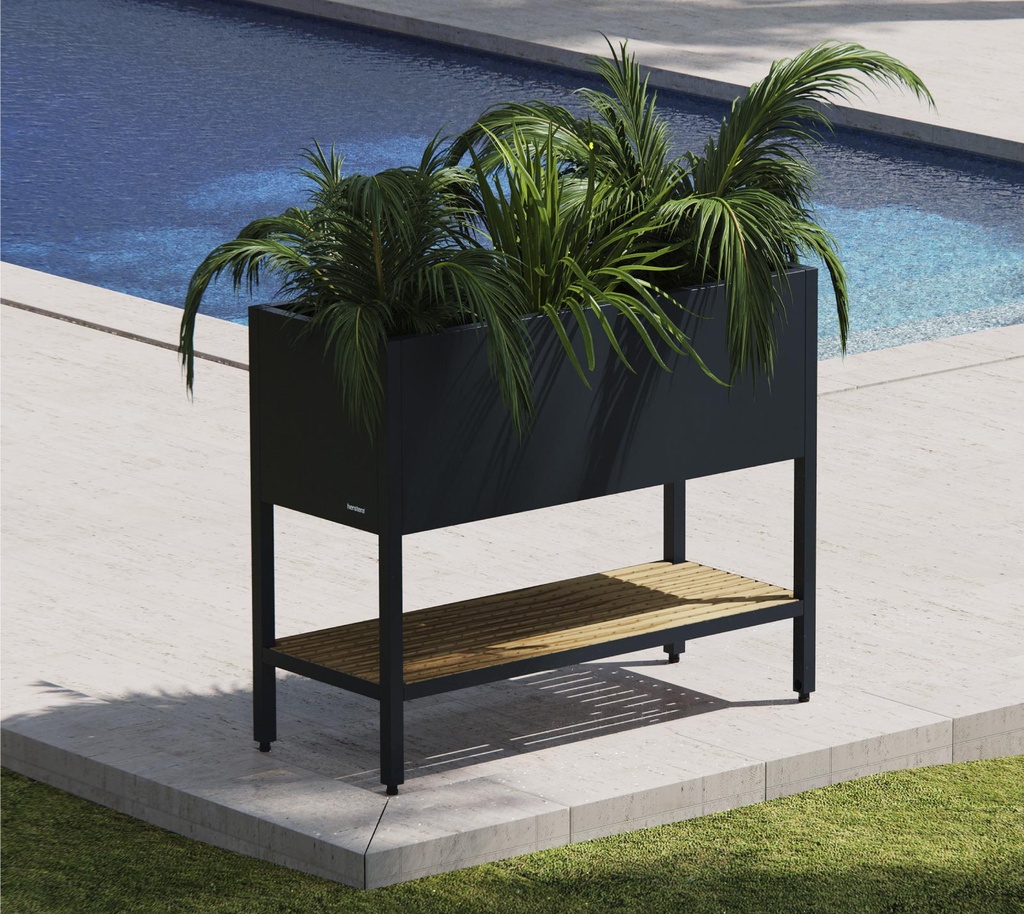 Herstera Garden kovinska visoka greda Deco z LED osvetlitvijo 11