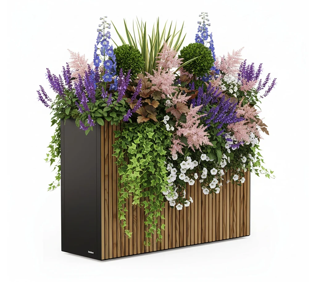 Herstera Garden kovinski cvetlični lonec Deco Divider XL 6