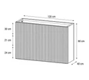Herstera Garden kovinski cvetlični lonec Deco Divider XL 10