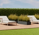 Herstera Garden kovinski cvetlični lonec Cube Xic 3