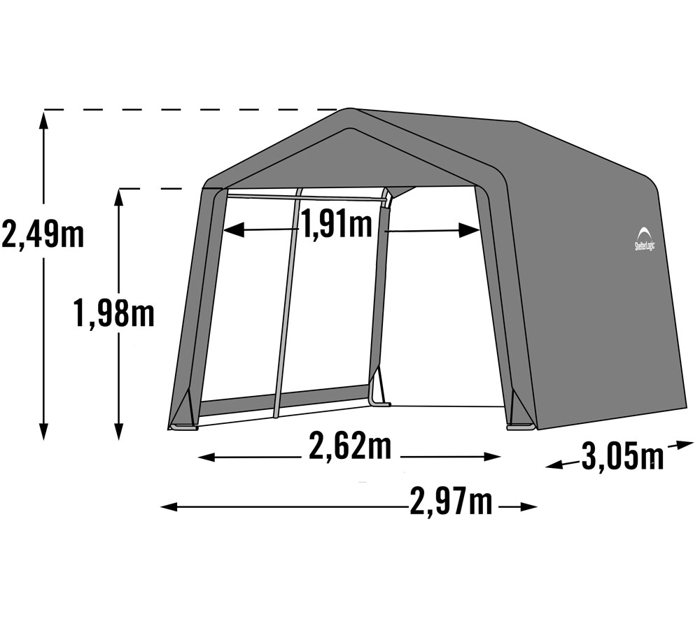 ShelterLogic šotorska garaža 297x305x249 cm 7