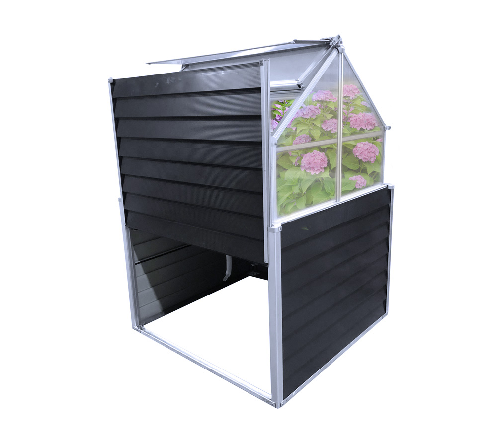Westmann kovinska visoka greda z mini rastlinjakom Store & Grow 5