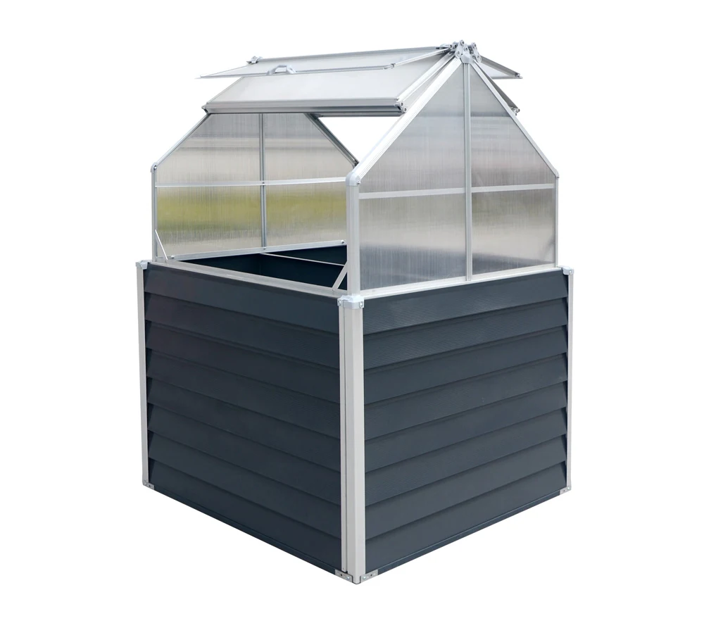 Westmann kovinska visoka greda z mini rastlinjakom Store & Grow 6