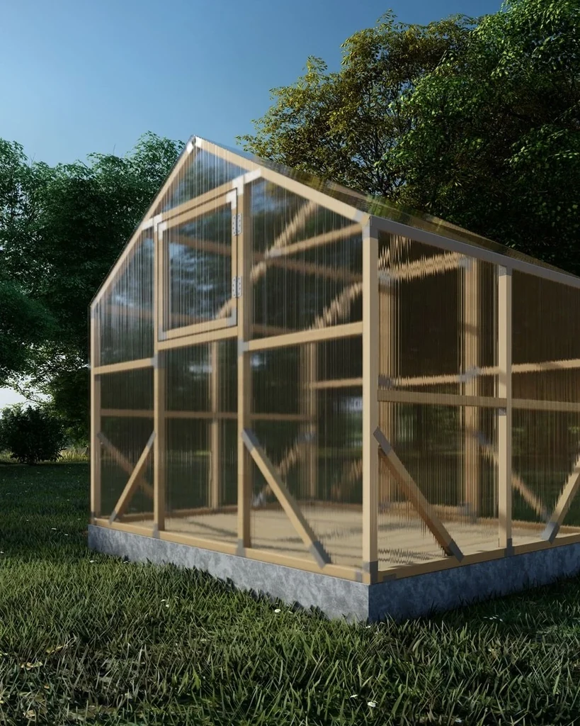 Gewächshaus Biosan (2,60 x 2 x 2,3m)