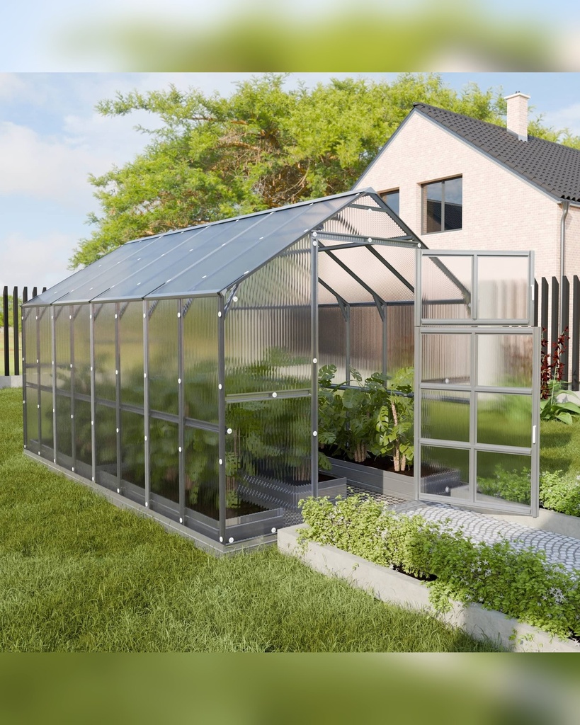 [2352126] Gewächshaus Berni (2,35 x 2,12 x 2,35m)