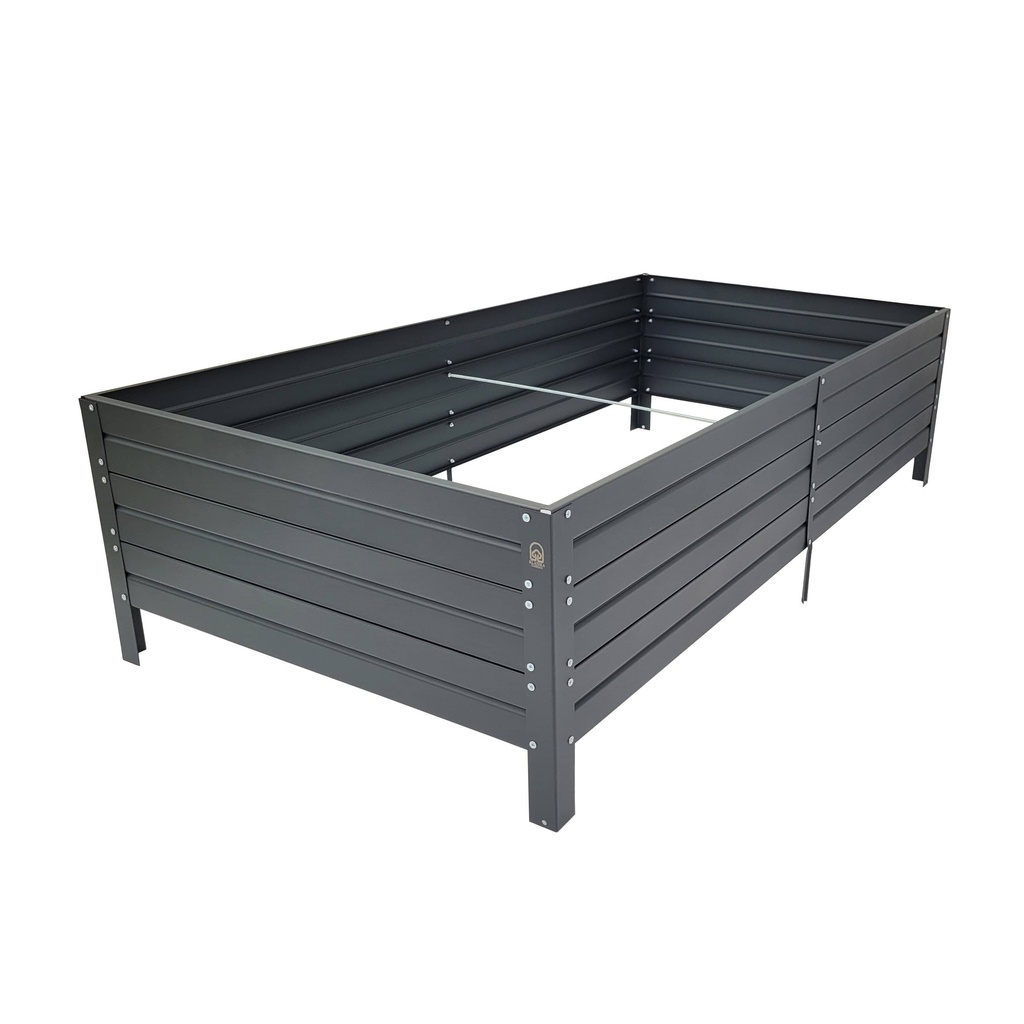 [3075150P] Metall-Beeteinfassung, lackiert (150 x 75 x 30 cm, anthrazit)