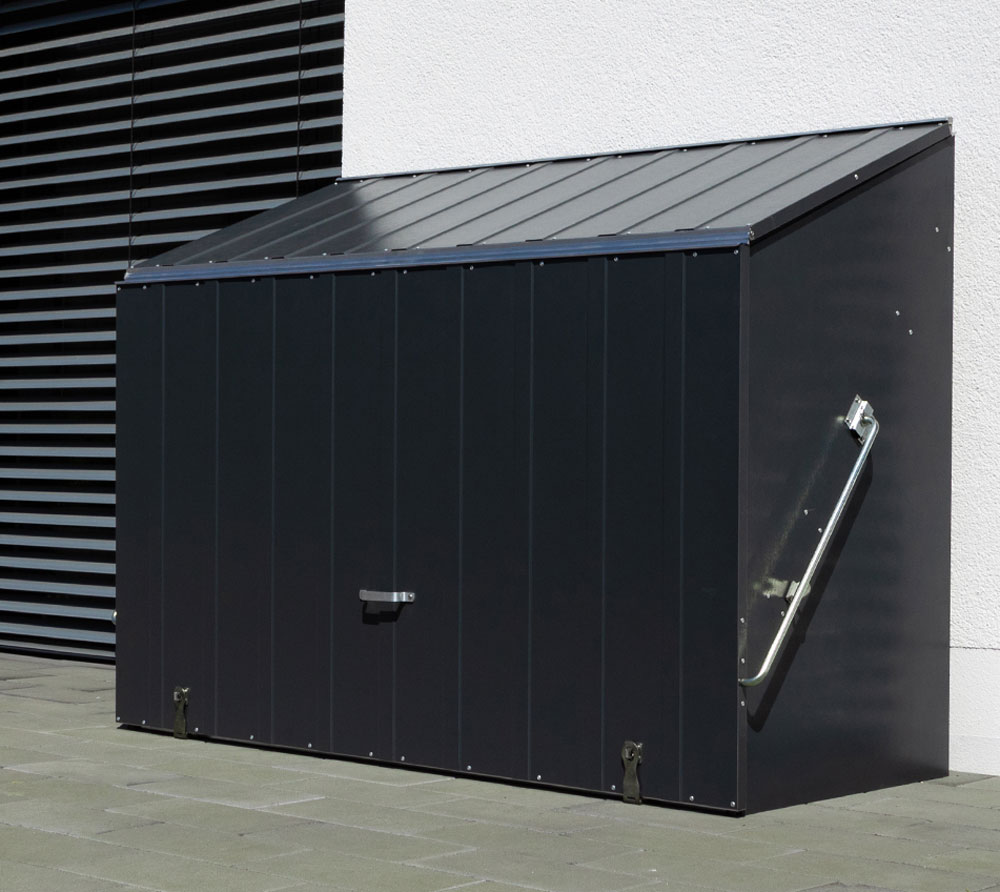 [TM13001] Trimetals metal bicycle garage Sesame