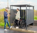 Metall-Fahrradüberdachung