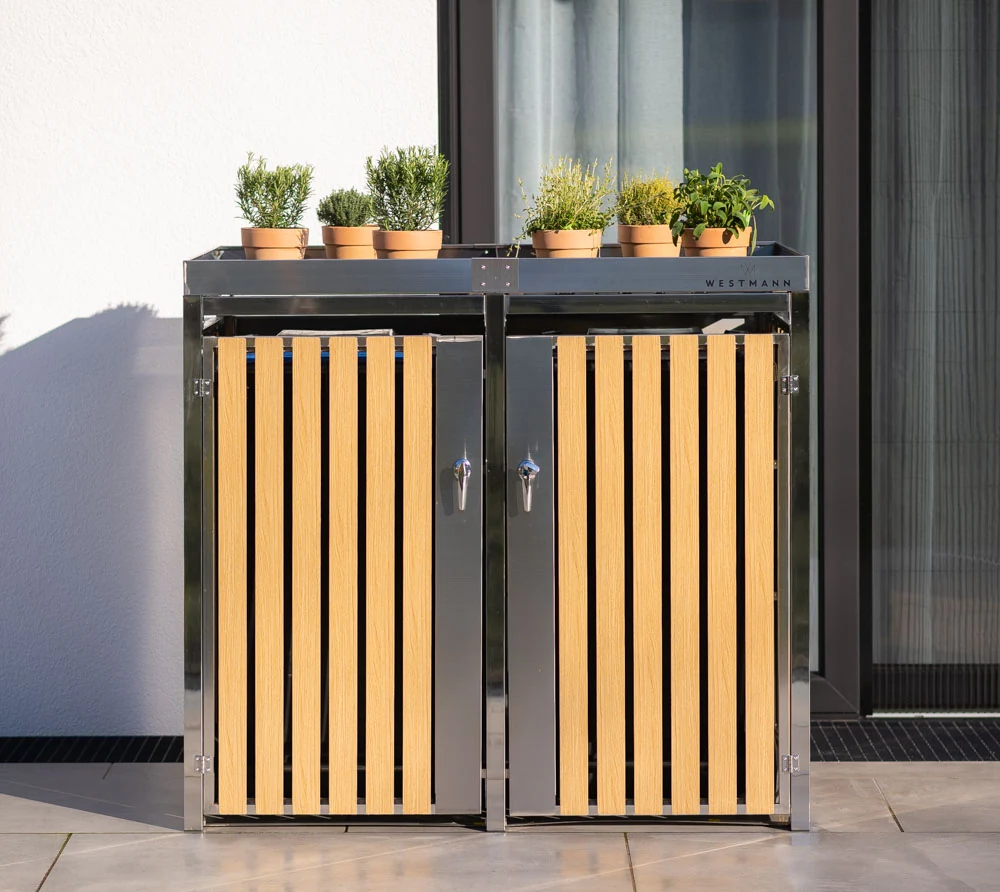[WMHHWTC-51] Edelstahl-Mülltonnenbox Planta