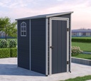 Kunststoff-Anlehn-Gartenhaus Hortus
