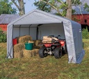 Weidezelt und Zeltgarage 370x370x260 cm