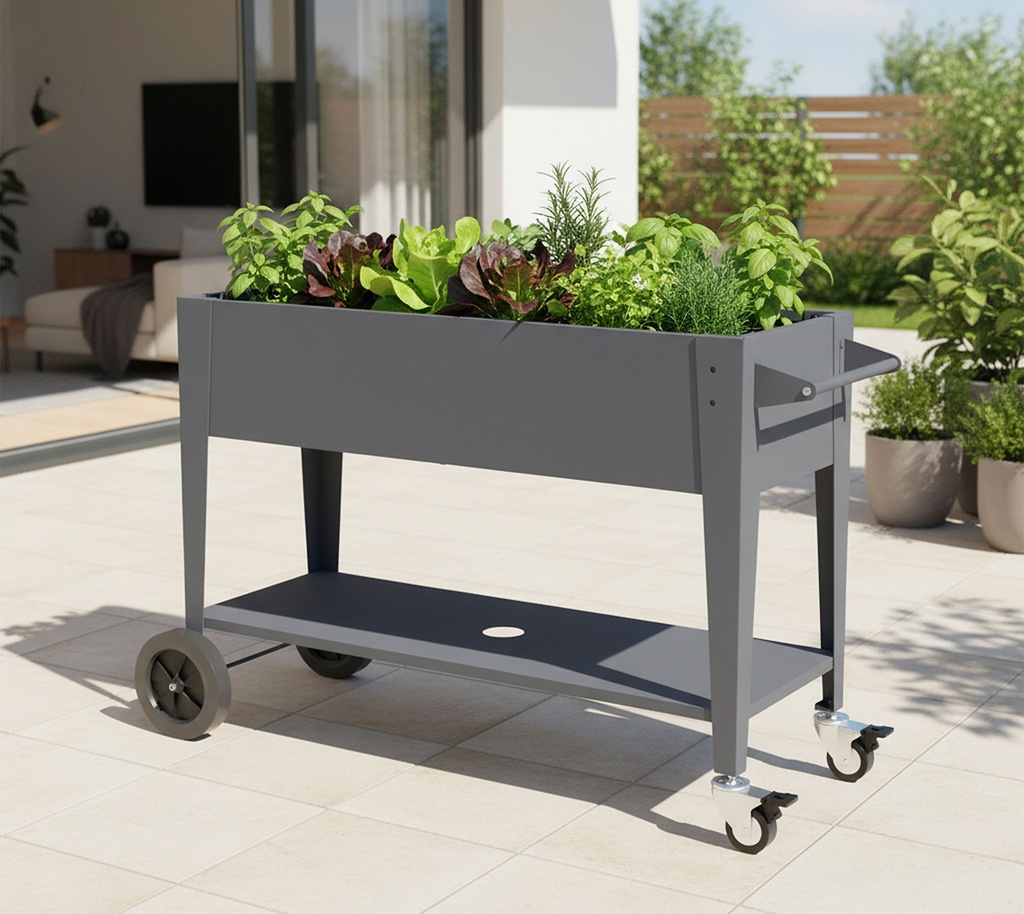 [WMHPS-25T4M] Westmann metal raised bed on wheels Mobila Plus