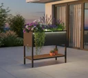 Metal raised bed Deco with LED lighting