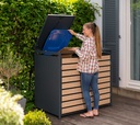 Metal bin store Lacina