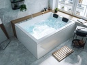 Magnolia Whirlpool Badewanne Andalusia 180 × 130 cm